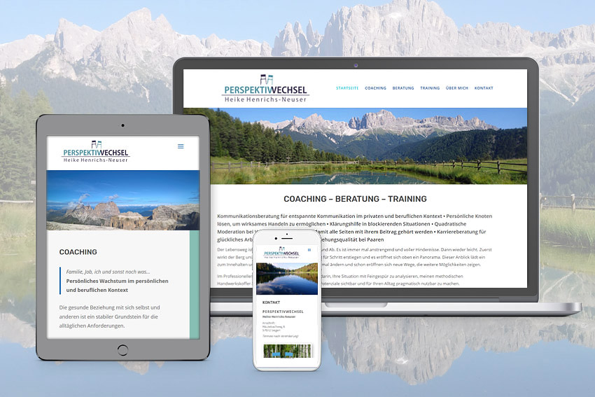 Website für PERSPEKTIVWECHSEL in Siegen