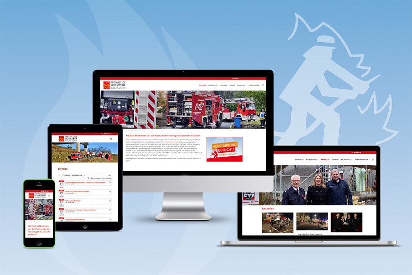 Webseite für die Feuerwehr in Wilnsdorf