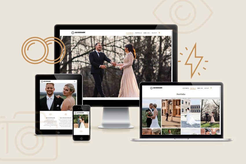 Neue Webseite für den Hochzeitsfotografen JAN KRIWANEK